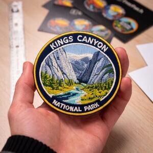 Kings Canyon National Park Patch 3” Iron On Embroidered California Badge